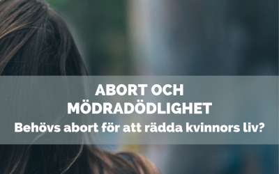 Människovärde ger ut rapport om abort och mödradödlighet